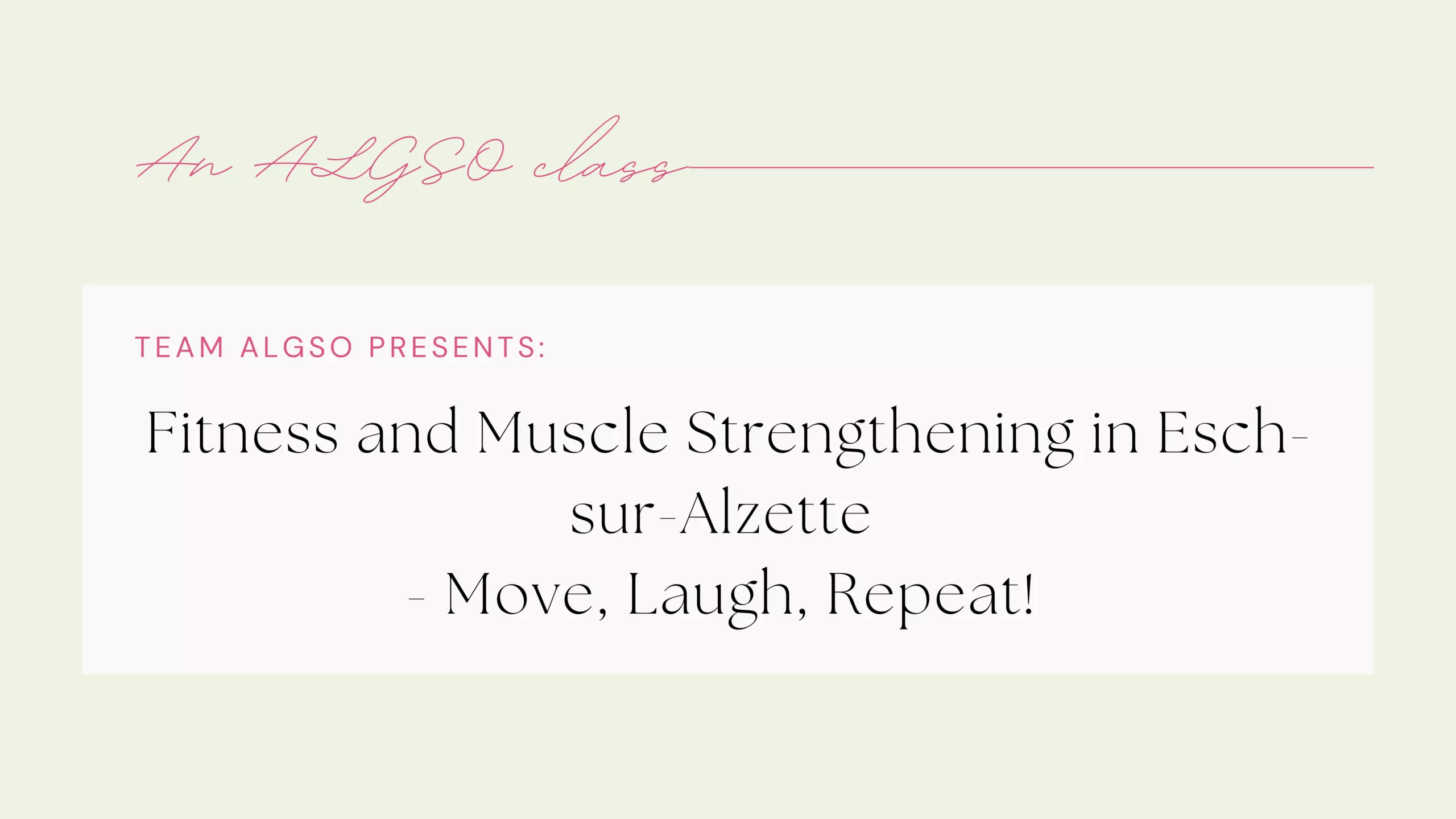 Fitness and Muscle Strengthening in Esch-sur-Alzette: Friday Energy with Cloé!