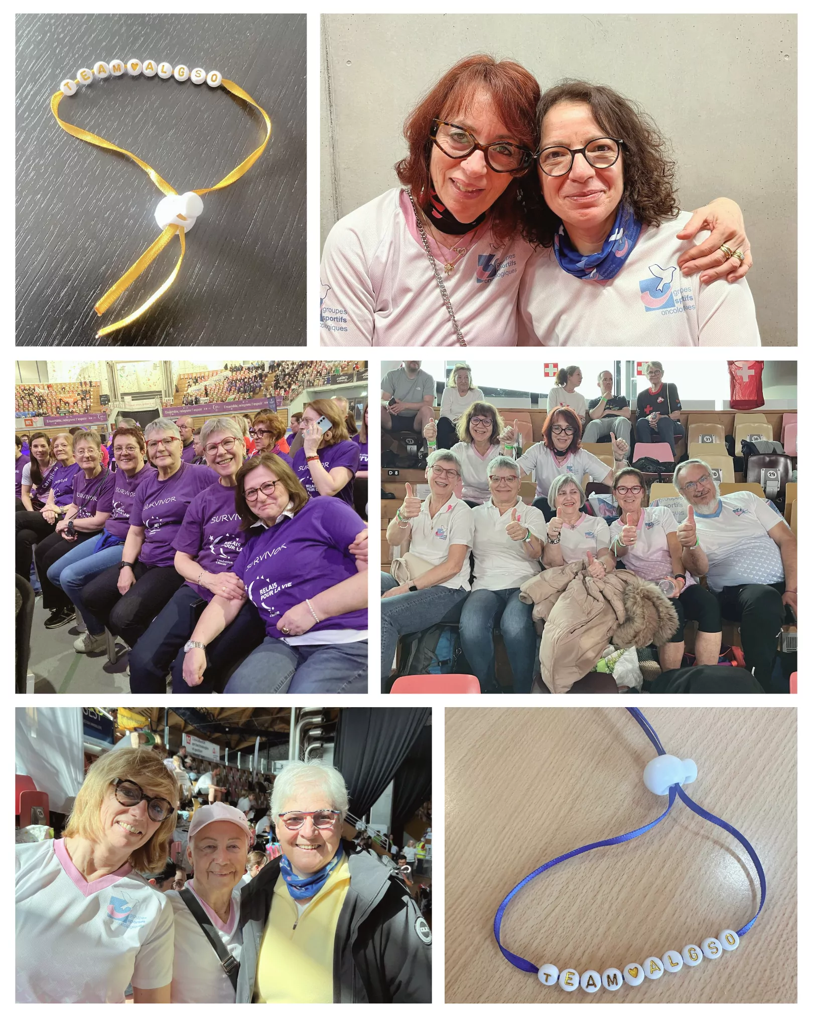 Photo collage of the snapshots taken by our ALGSO family at last year's Relais pour la Vie. Photo collage of the snapshots taken by our ALGSO family at last year's Relais pour la Vie.