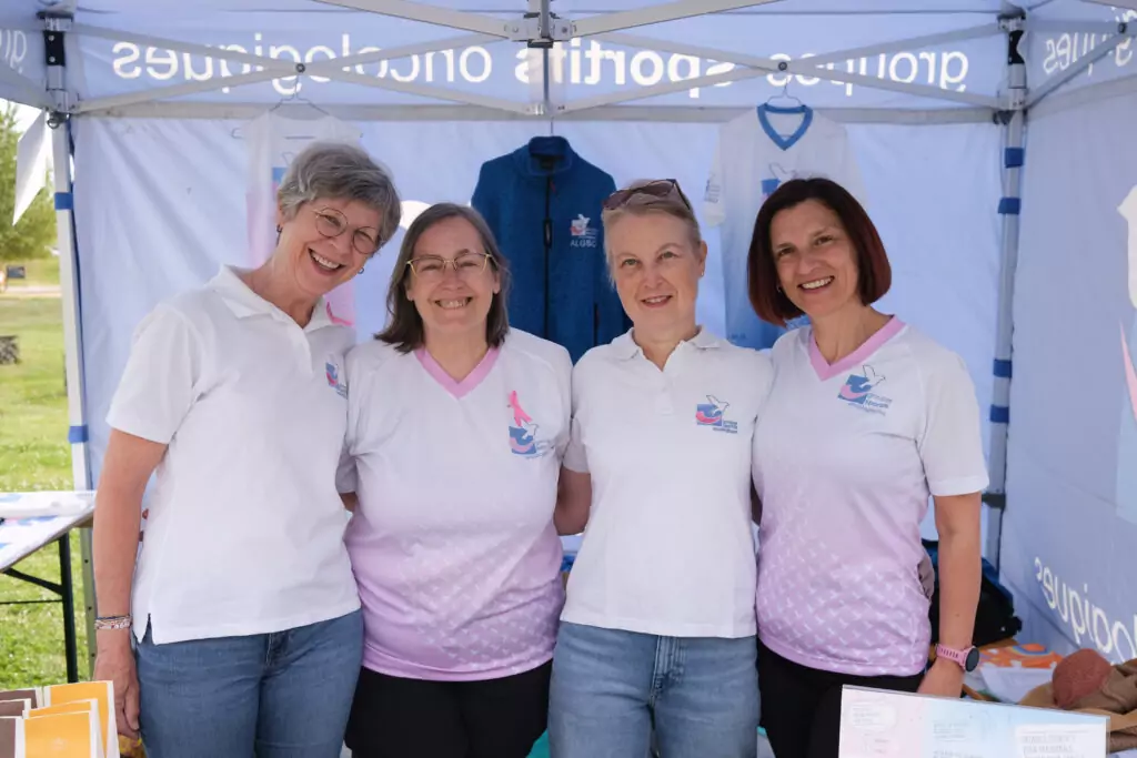 Journée de Randonnée CMCM 2026 – Photo Gallery featured image with four ALGSO volunteers at the ALGSO stand.