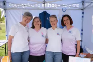 Journée de Randonnée CMCM 2026 – Photo Gallery featured image with four ALGSO volunteers at the ALGSO stand.