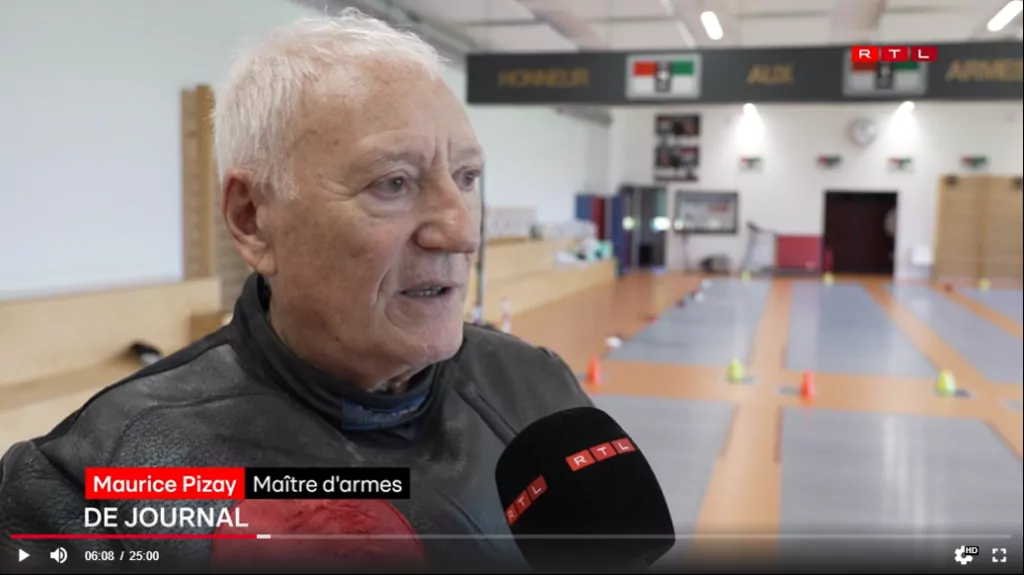 RTL Interview of ALGSO's fencing coach Maurice Pizay.